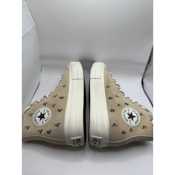 Converse All Star Lift Platform High Embroidered Roses Size 8.5 Shoes Hi Top - Picture 14 of 14